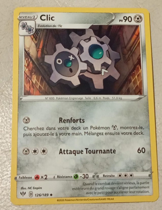 Carte pokémon Clic