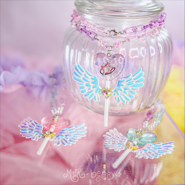 Collier Kawaii Sweet Angel Lollipop
