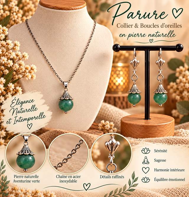 Parure en pierre naturelle