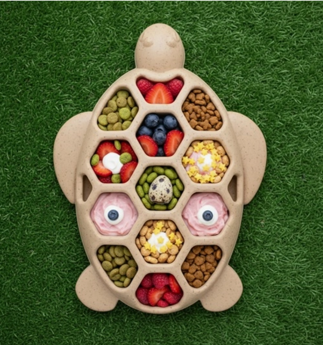 Jouet à mâcher et à enrichir en nylon durable Turtle.