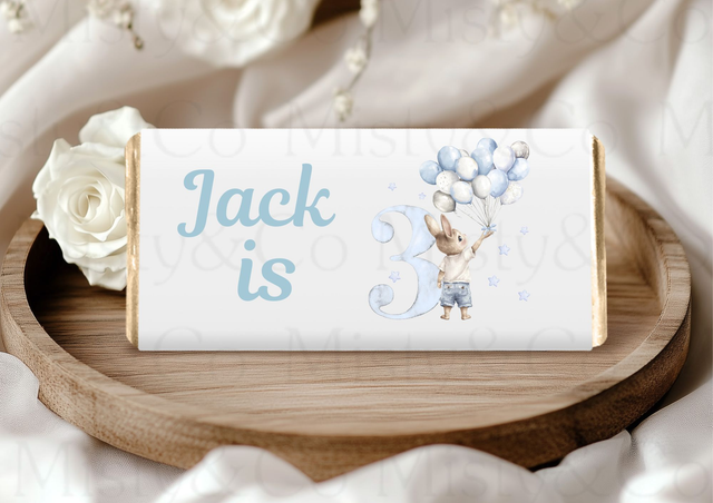 Chocolate birthday wrapper