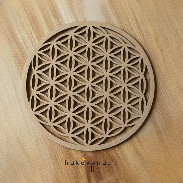 Fleur de vie bois 20 cm 