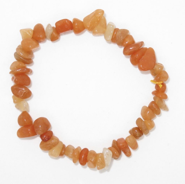 Bracelet baroque en Aventurine orange