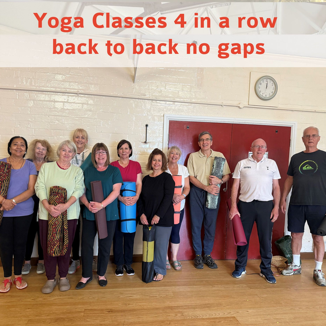 4 Yoga classes