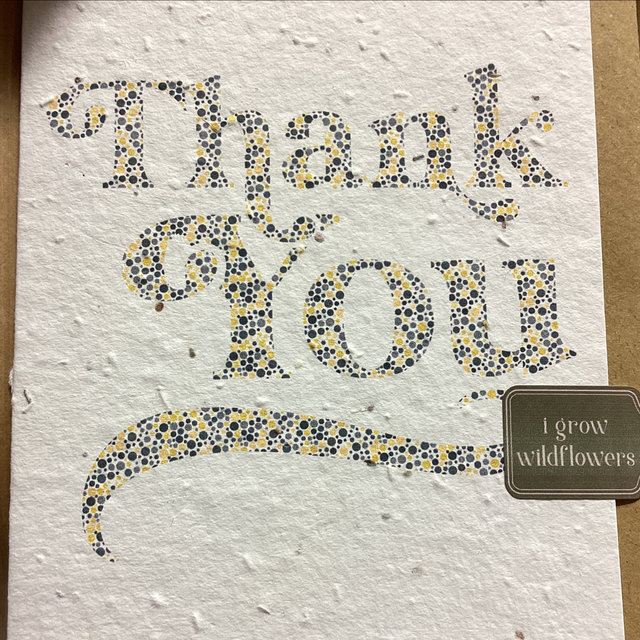 Seed Card Thank you (All the dots)