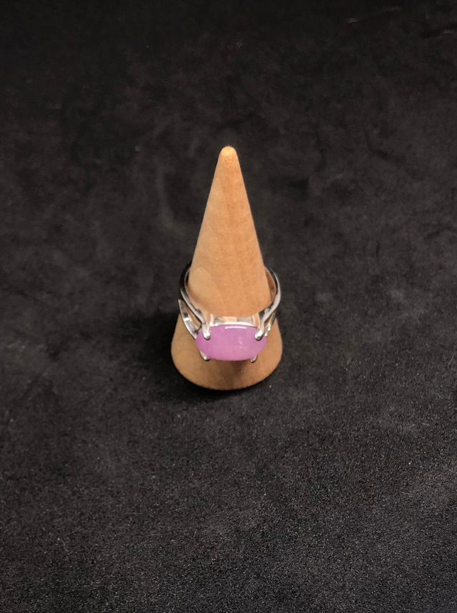 Bague métal et kunzunite