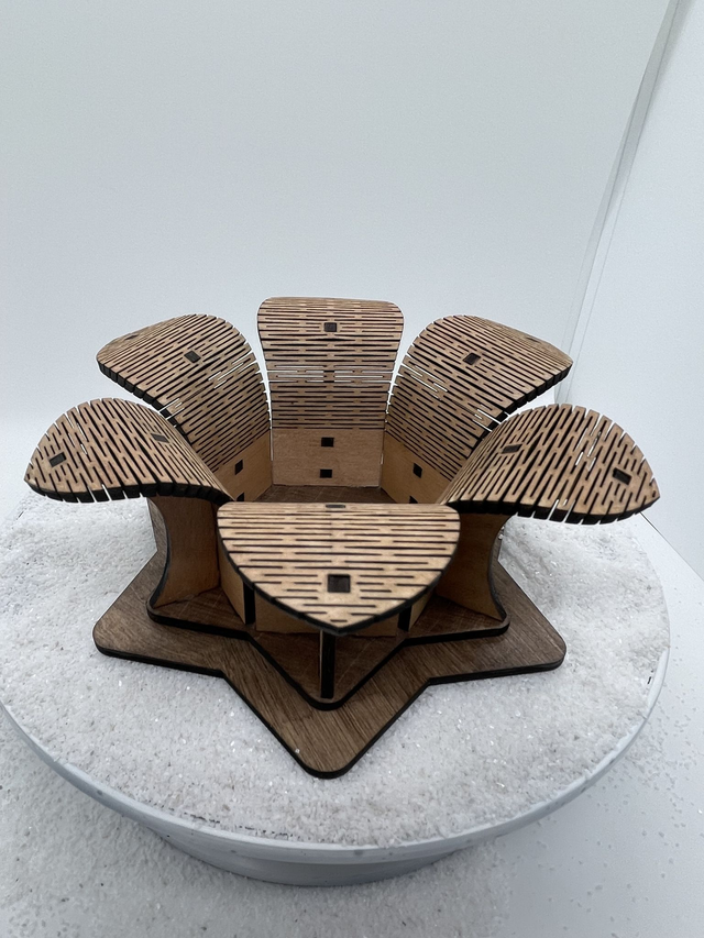 Photophore en forme de petite fleur