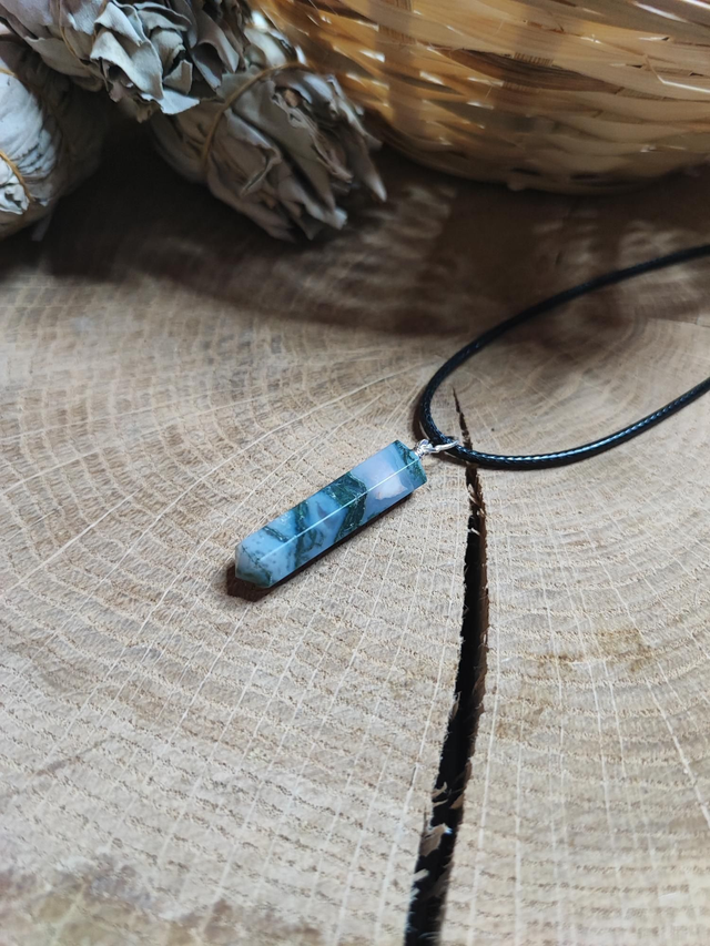 Pendentif Agate Mousse 5