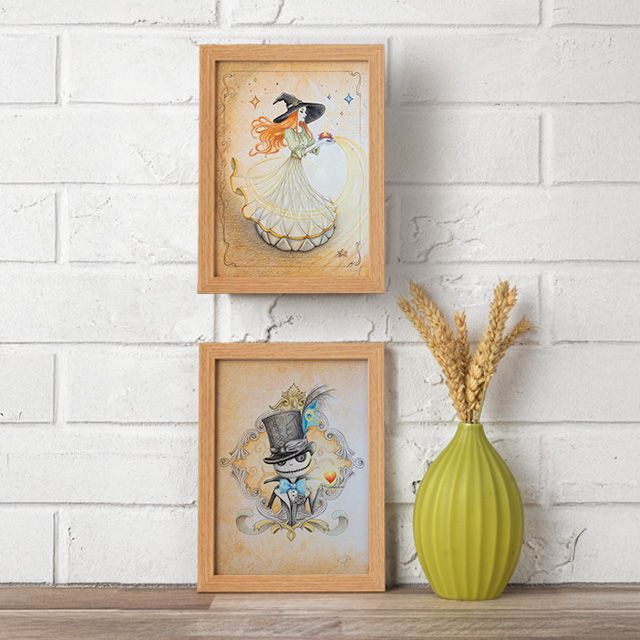 Pack Duo A5 : Sorcière éclairée &amp; Jack et ses plumes élégantes