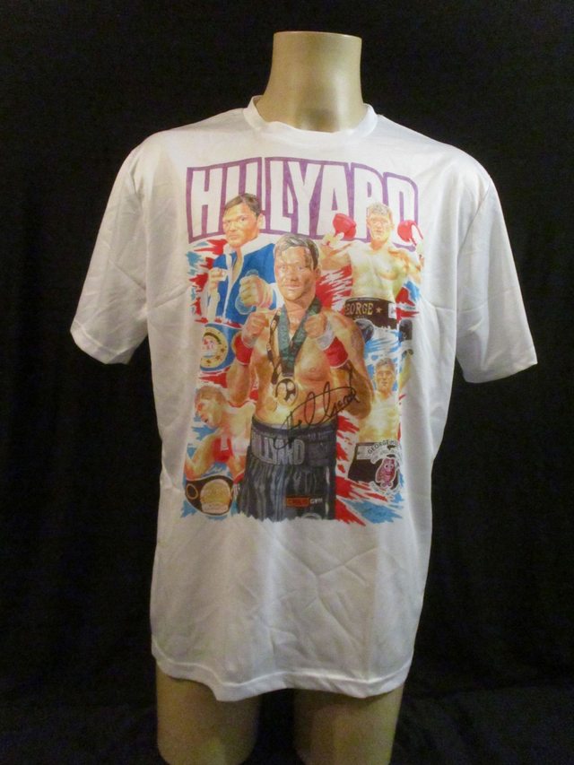 George Hillard DOUBLED SIDED Picture T-Shirt MENS ADULT 100% Polyester Crew Neck WHITE (X-Large) Top