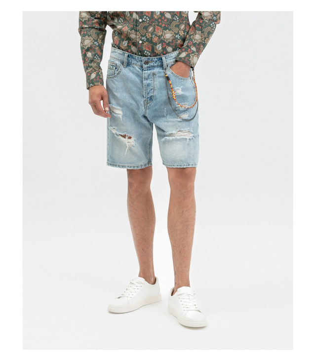 509761Y - Gianni Lupo Jeans corto strappi