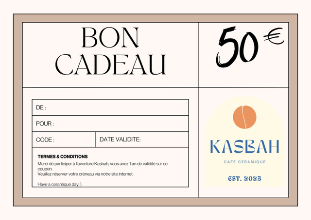 Carte cadeau 50€