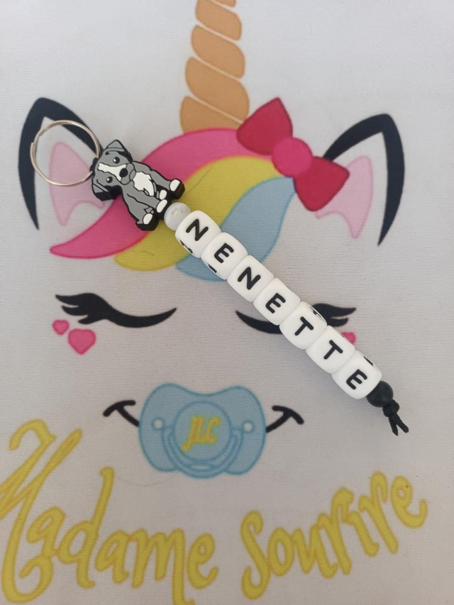 Porte clés 1 branche Chien