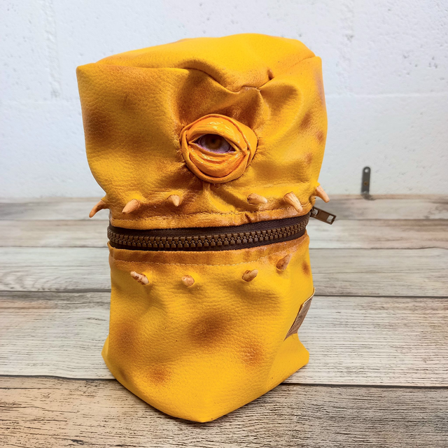 Trousse pot - monstre jaune