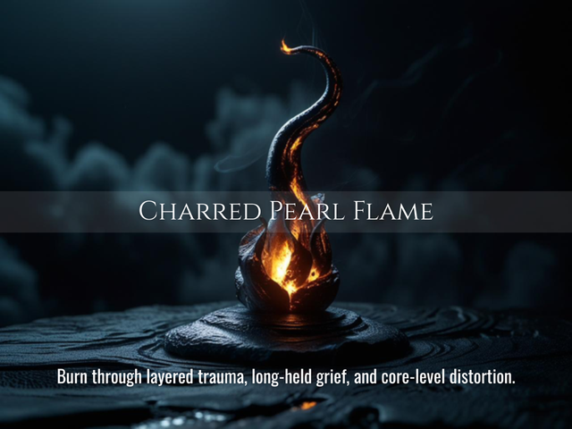 Charred Pearl Flame | Release Trauma, Reclaim Your Body &amp; Remember What Was Buried | Same Day Delivery
