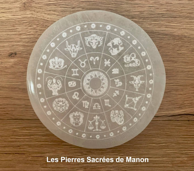 Rond Zodiaque en Sélénite