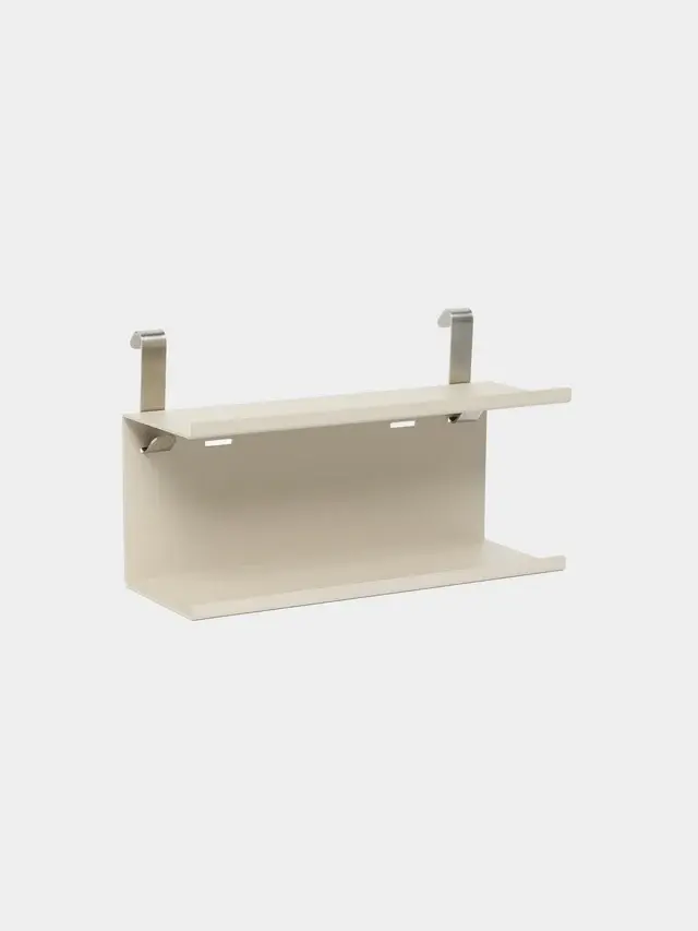 Woodupp Nell Double Metal Shelf BM1 Beige 31.7 cm