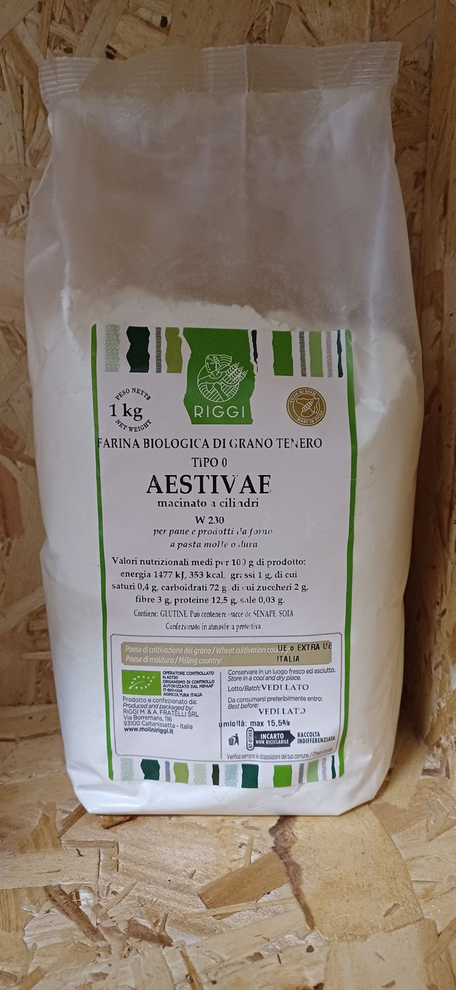 FARINA G.TENERO TIPO 0 1KG BIO RIGGI