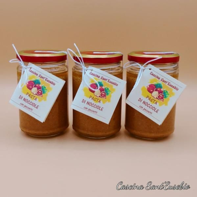 OFFERTA Pasta di Nocciole con pezzetti, 3 vasetti