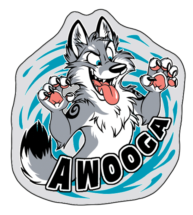 Acrylic Pin AWOOGA