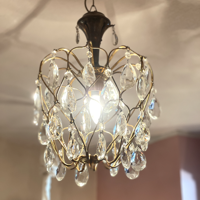 Kronleuchter Kristallglas / Messing