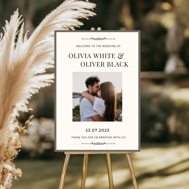 Wedding welcome board