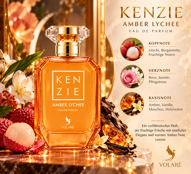 Volare Kenzie Amber Lychee - EDP 100ml | Lá Rosé
