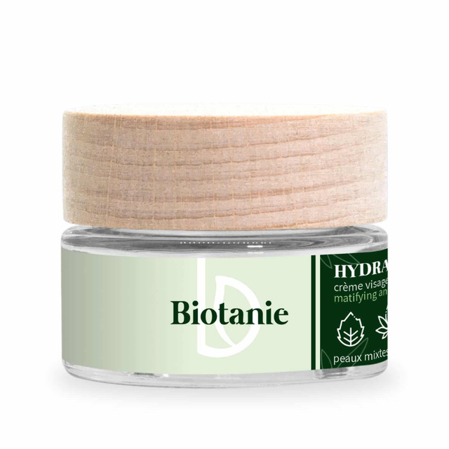 Crème matifiante Hydramat - Peaux mixtes à grasses - Biotanie