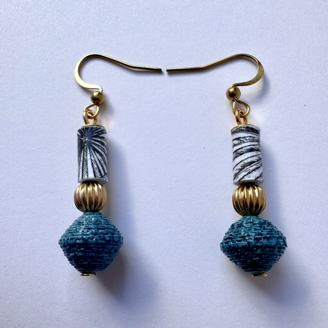 Boucles d’oreilles « Papiérine »