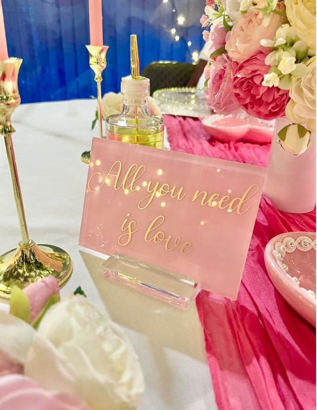 Love Acrylic Sign