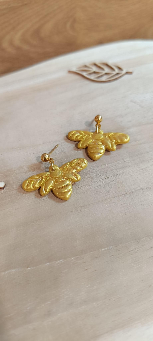 Boucles d&#039;oreilles - Abeille 