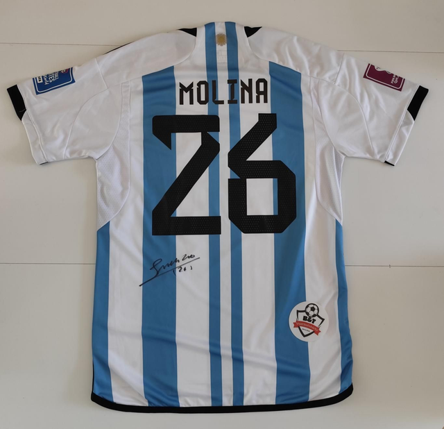 Gesigneerd Nahuel Molina Argentinië shirt

