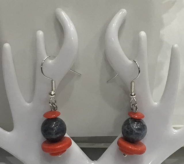 Red Dangling Earrings-RDE2804