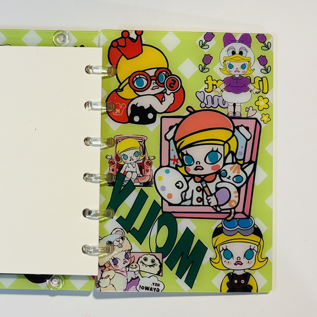 Acrylic character shaker notebook
