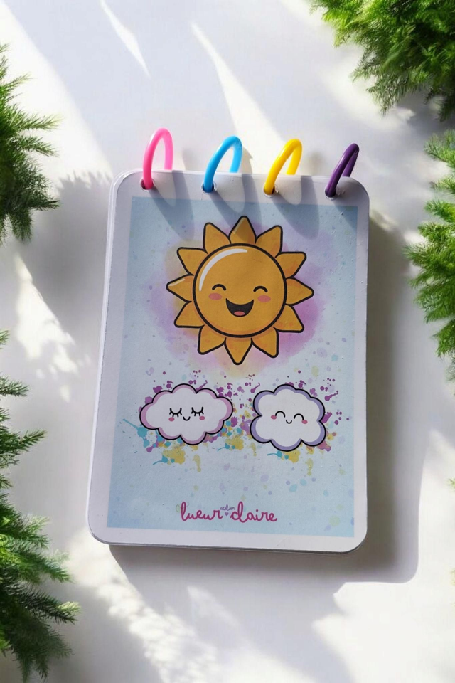 Bloc Notes ligné Cloudy Rechargeable