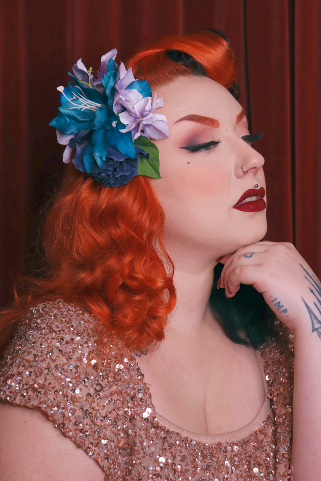 Hairflowers • L • Blue lagoon