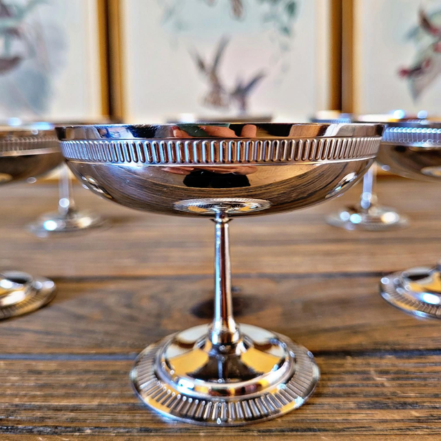 X Coupes à glaces rondes vintage inox type Letang Remy