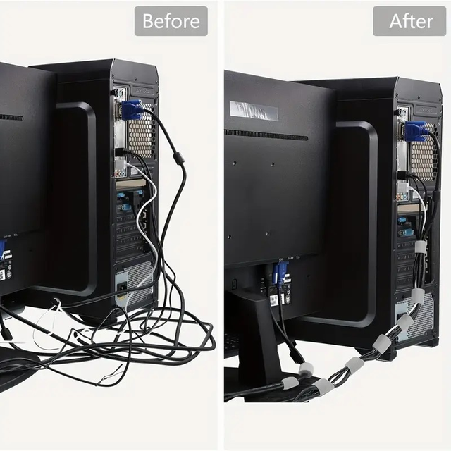 Multipurpose 196.85" Reusable Cable Ties 