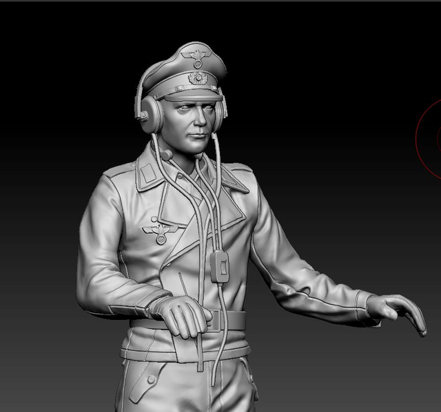 3DiMontis - 1/16 WW2 German tanker 1 (Half figure)