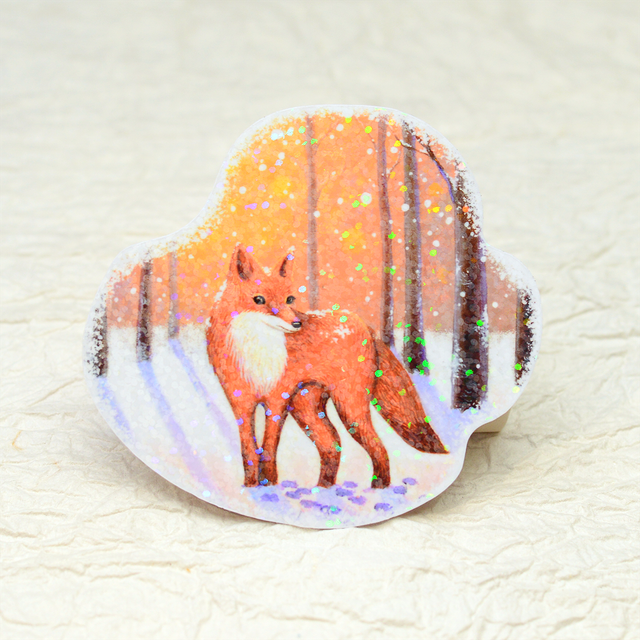 "Forest Sunrise" XL vinyl sticker