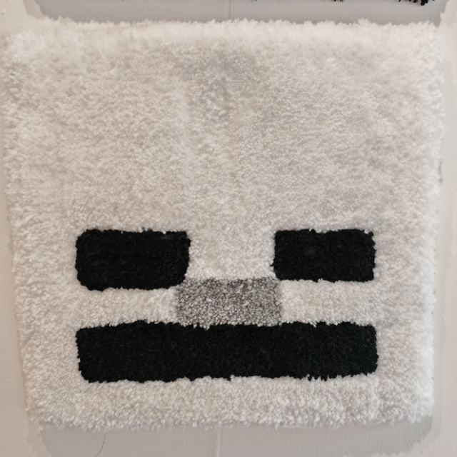 Minecraft Skeleton Custom Rug