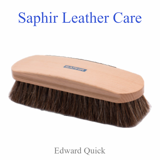 SAPHIR BEAUTE DU CUIR - NATURAL HORSEHAIR BRUSH - 18cm & 20cm