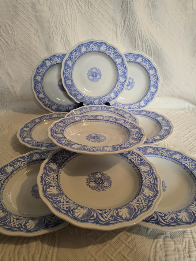 Assiettes creuses faïence Anglaise
