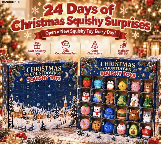 Christmas squishy advent calendar 