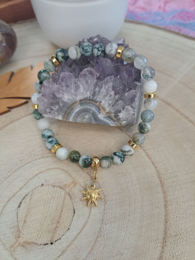 Bracelet agate arbre