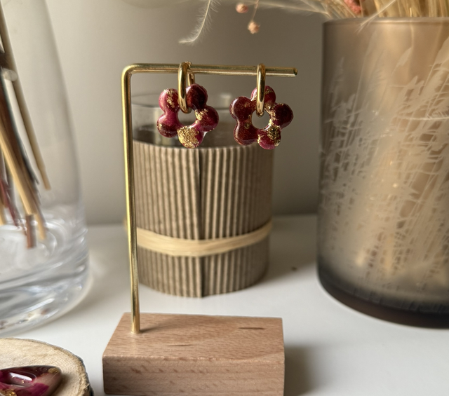 Anémone rosée dorée