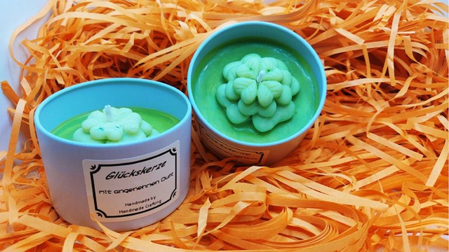 Duftkerze "Glückskerze" aus 100% Sojawachs