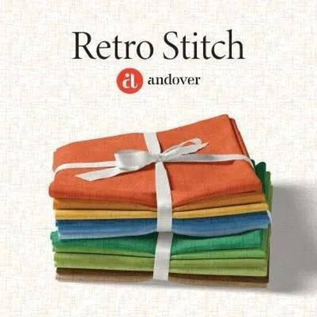 Retro Stitch by Andover / Sold by By Half Metre