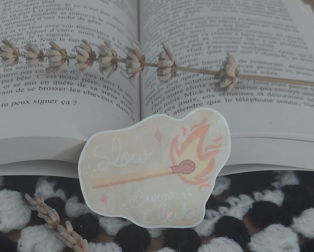 Autocollant "slow burn"