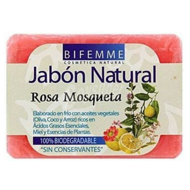 Jabon Natural Rosa Mosqueta Bio 100g Bifemme